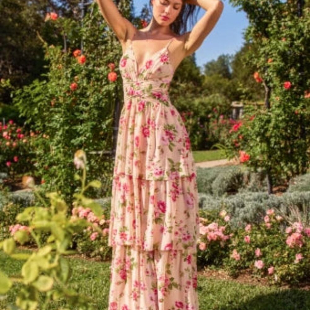 Maxi Lace Up Dress